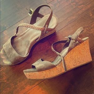 UGG wedge cork sandals
